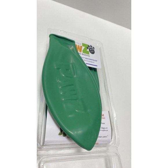 PawZ Green Rubber Dog Boots Waterproof Dog Shoes Size XL, Open Box 4pc!! - Picture 6 of 6